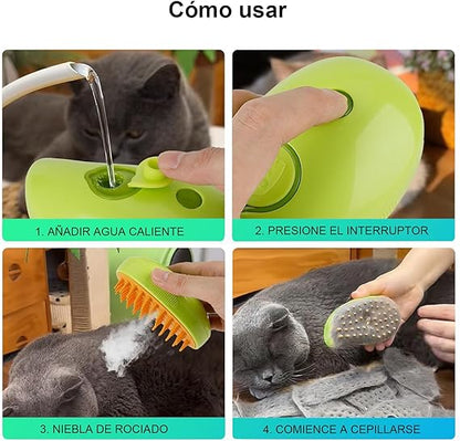 Peine vaporizador de mascotas