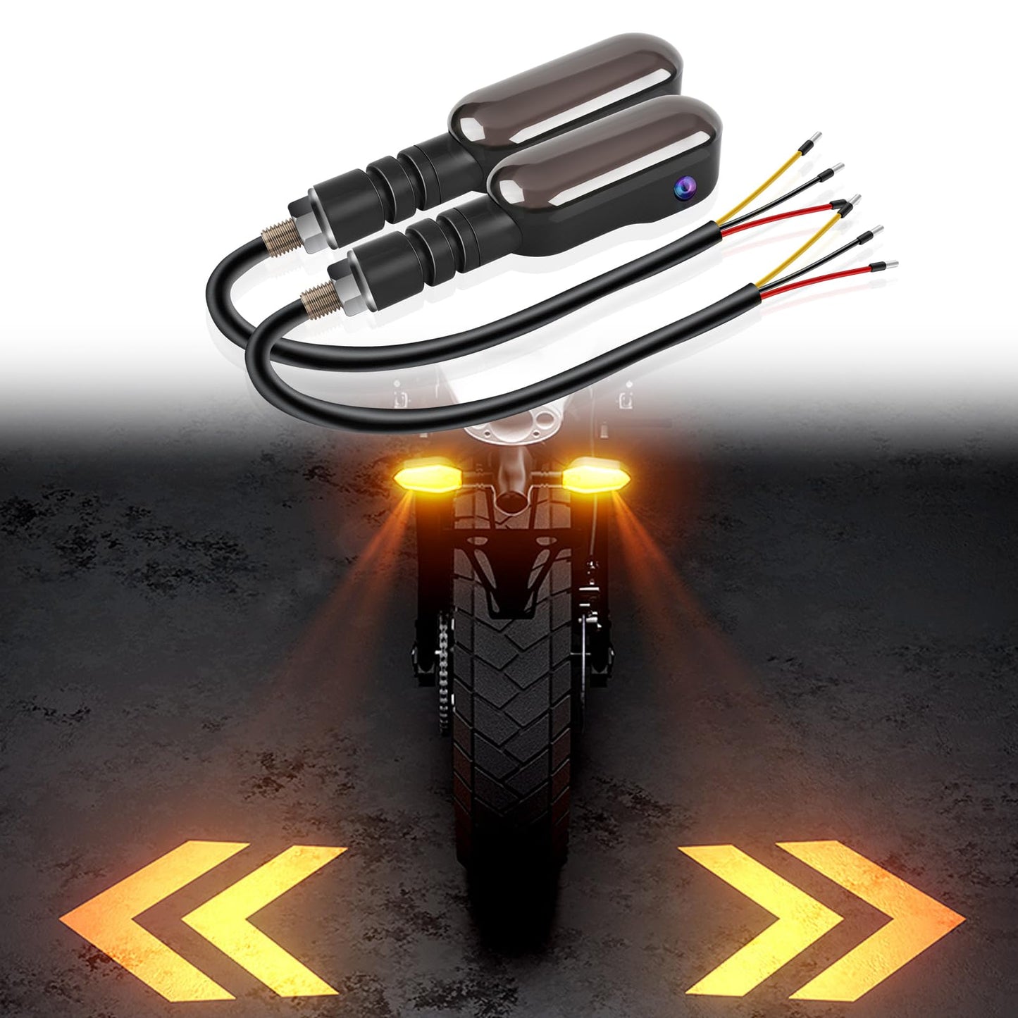SET DE 2 LUCES DIRECCIONALES CON PROYECCION LED