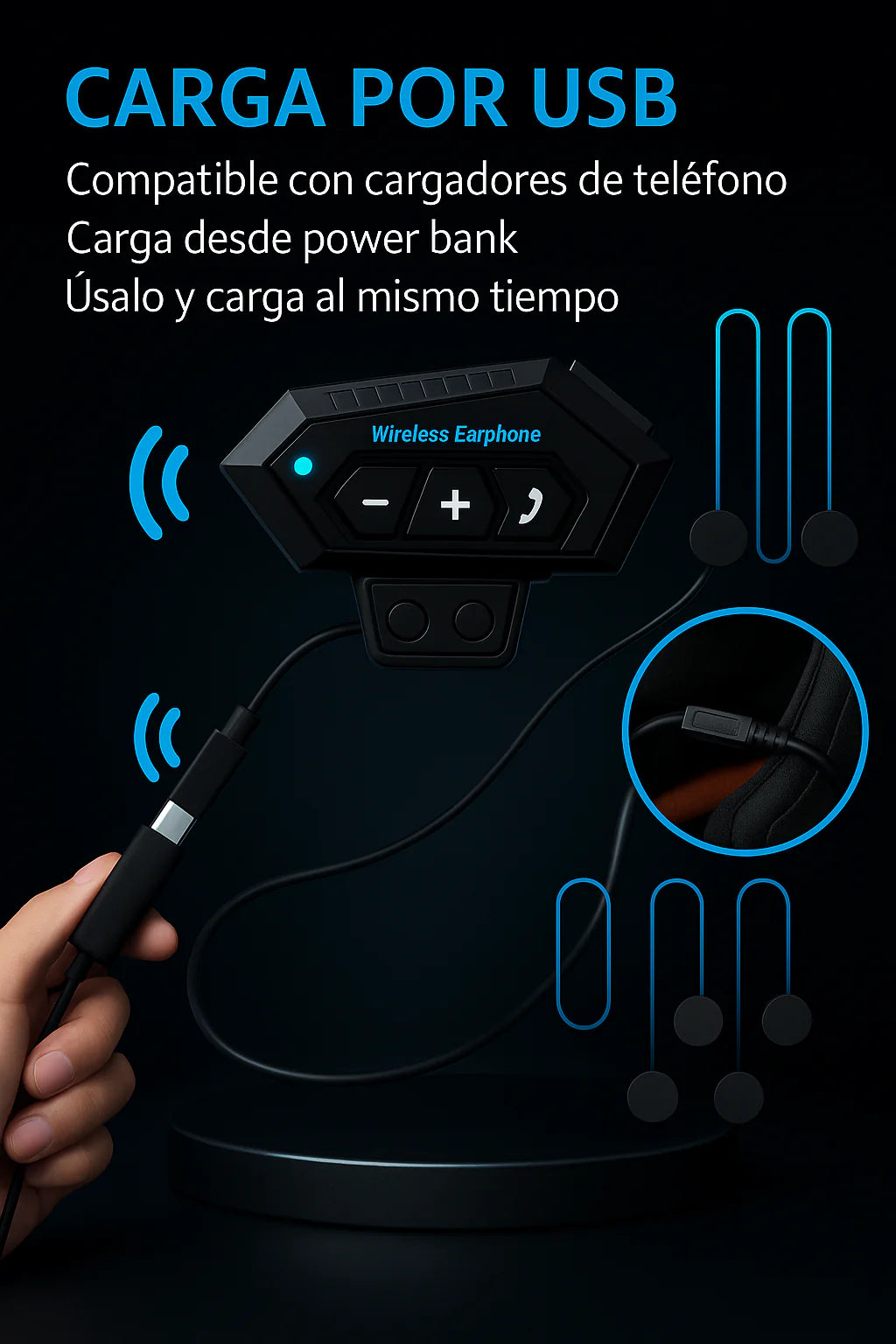 Auriculares para casco de moto - MotoBeat®