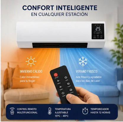 CALEFACTOR INTELIGENTE 2 EN 1 – CALOR Y FRESCURA TODO EL AÑO